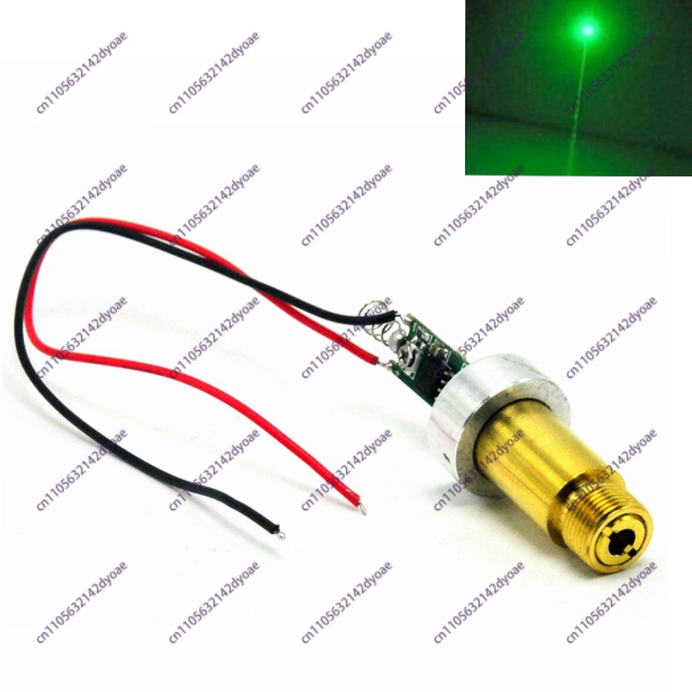 Industrial Green Laser Pointer - Przemysłowy mosiężny moduł diody laserowej 50mW