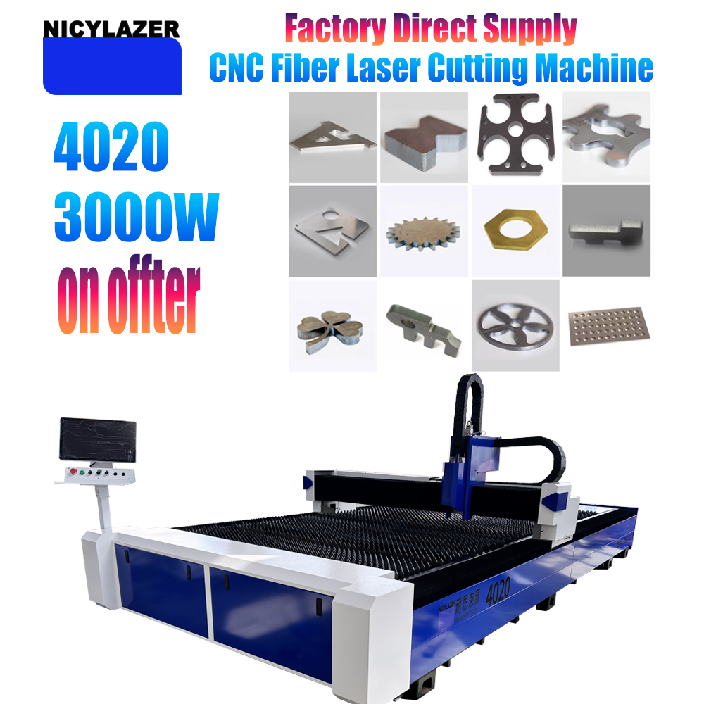 Industrial Laser Equipment - NICYLAZER CNC 3000W 4020 Włóknowa Wycinarka