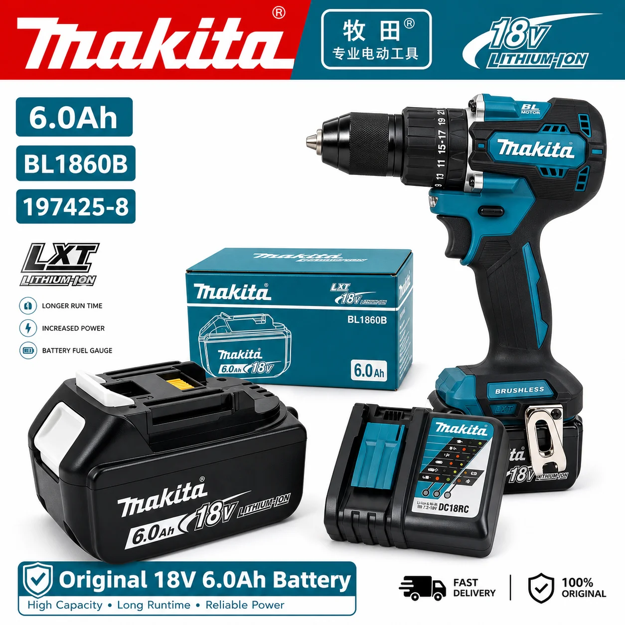 Akumulator litowo-jonowy Makit – Makita Drill Hp1640 recenzja i cena