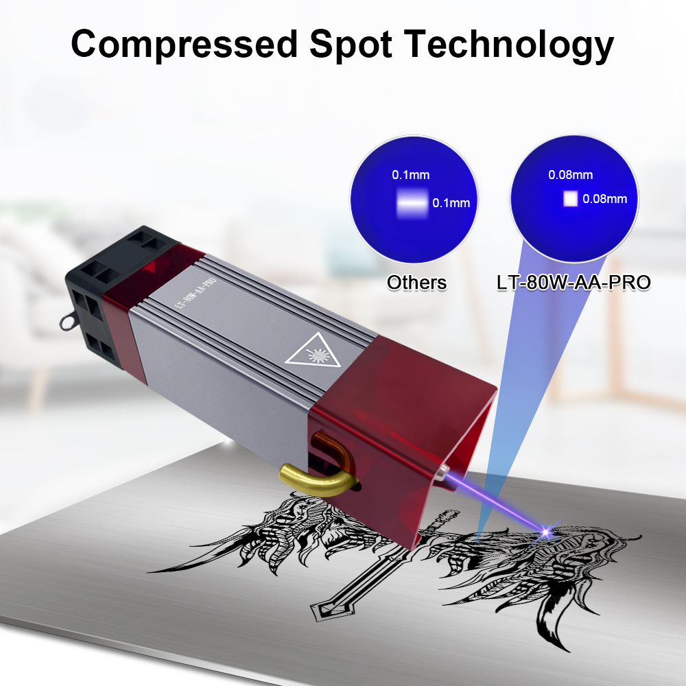 LASER TREE Pro 80W głowica las – Industrial Laser Engraver recenzja i cena