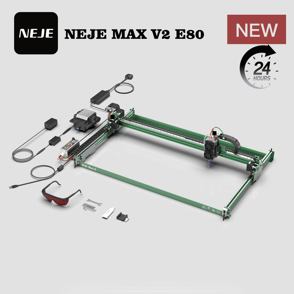 NEJE MAX V2 E80 80W 455nm Lase – Industrial Laser Engraver recenzja i cena